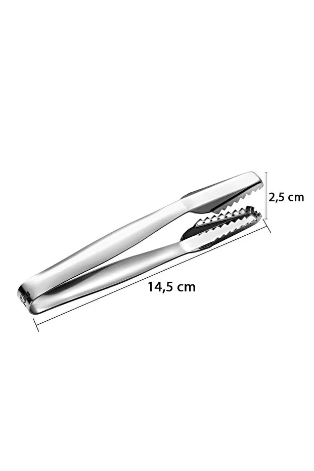 Buz Maşası Paslanmaz Çelik 14.5 cm – Ergonomik Tırtıklı Uçlar Profesyonel Endüstriyel Buz Maşası Paslanmaz Çelik 14.5 cm – Ergonomik Tırtıklı Uçlar Profesyonel Endüstriyel